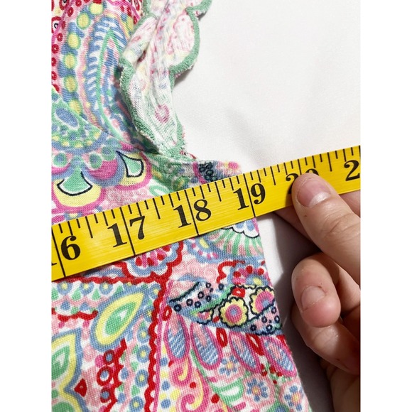 Talbots Womens Retro Paisley Print Cotton‎ T-Shirt Shift Dress Size M Multicolor - Picture 7 of 8